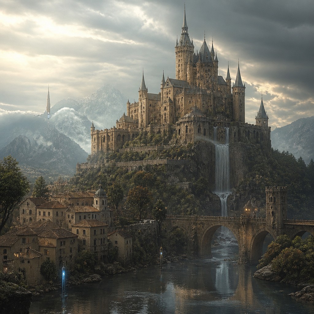 majestic castle on a hilltop