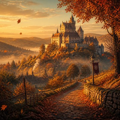 majestic castle on a hilltop