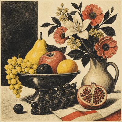 Stone Lithography Print Style 3