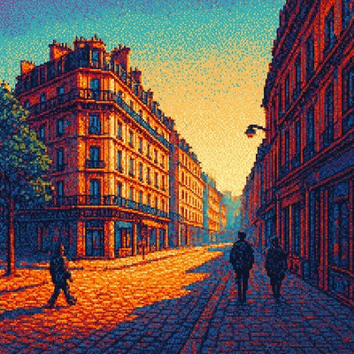 16-Bit Pixel Art Style Style Transfer Example