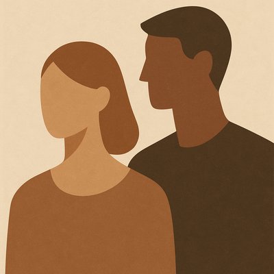 portrait of two people together