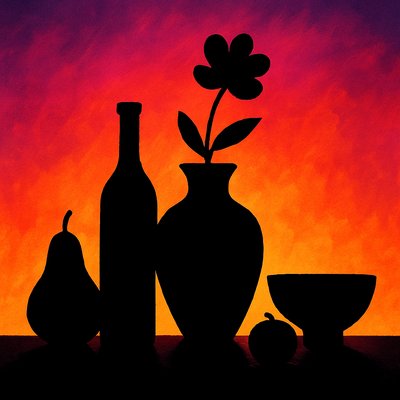 Sunset Silhouette Art Style preview 3