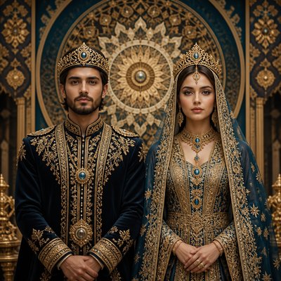 portrait of two people together