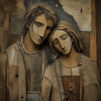 portrait of two people together