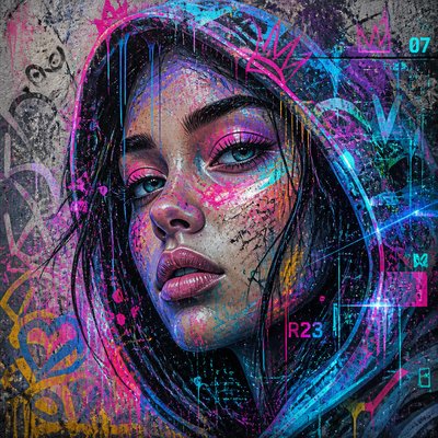 Augmented Reality Graffiti example
