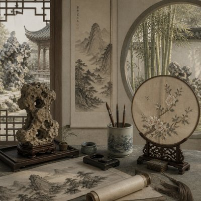 still life with everyday objects — Suzhou Art Style