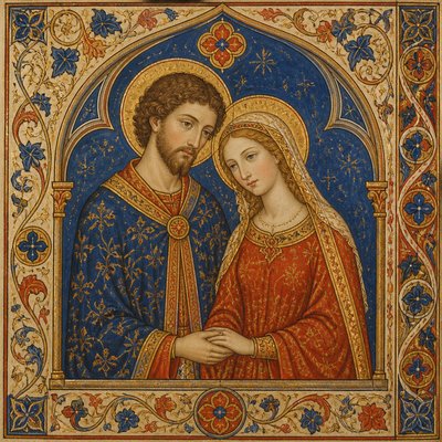 portrait of two people together