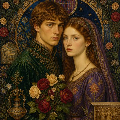 portrait of two people together