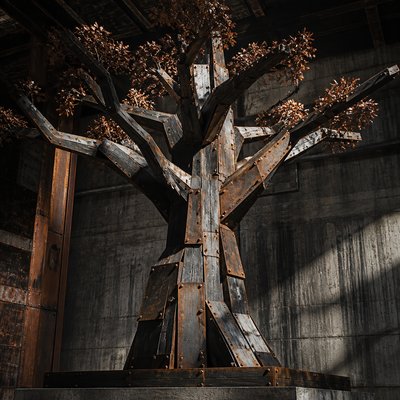 a tree in nature — Industrial Furniture Art