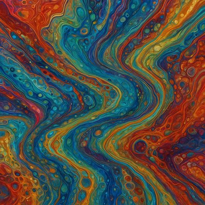 Fluid Abstract Art Style Style Transfer Example