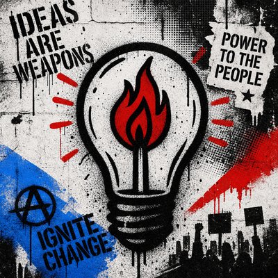 a painting of a light bulb on a wall