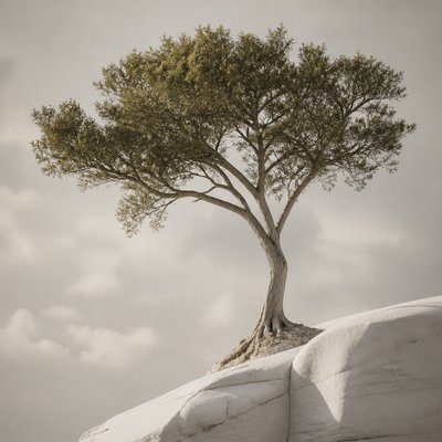 a tree in nature — Minimalist Fashion Design