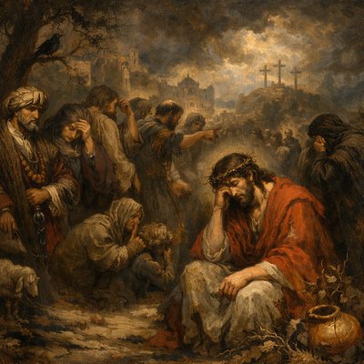 “He is despised and rejected of men; a man of sorrows, and acquainted with grief: and we hid as it were our faces from him; he was despised, and we esteemed him not.” (Isaiah 53:3, KJV)

