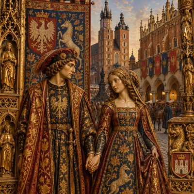 man and woman holding hands