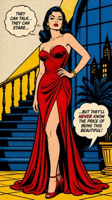 full-length portrait of an elegant figure