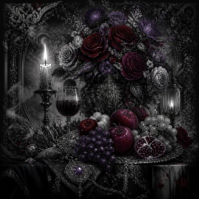 Dark Gothic Anime Art Style 3