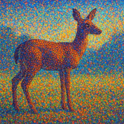 animal standing in natural pose