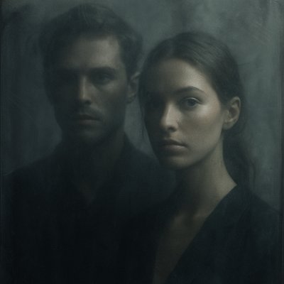 portrait of two people together