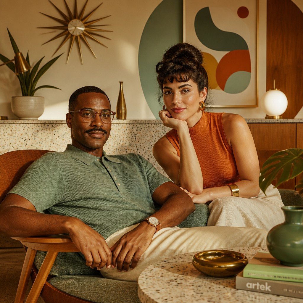 portrait of two people together — Mid-Century Modern Interior Design