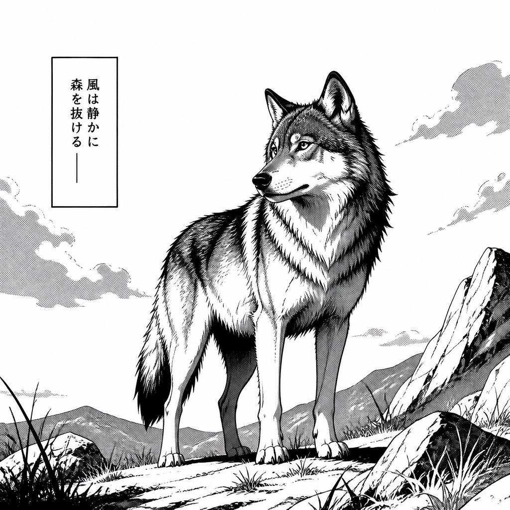 animal standing in natural pose