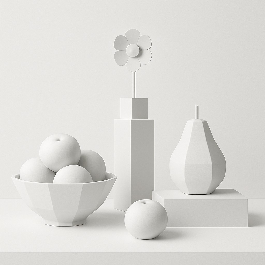 still life arrangement of fruits and flowers