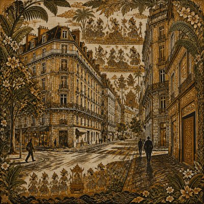 Bali Art Style Style Transfer Example