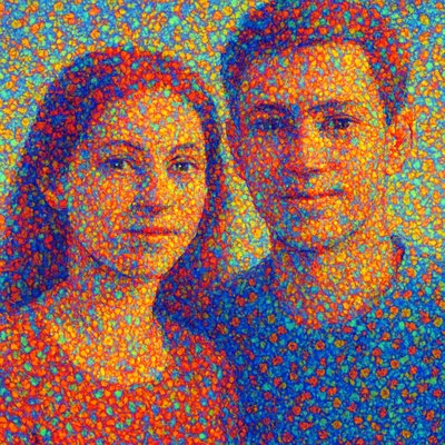 portrait of two people together