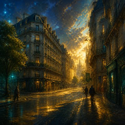 Epic Fantasy Art Style Transfer Example