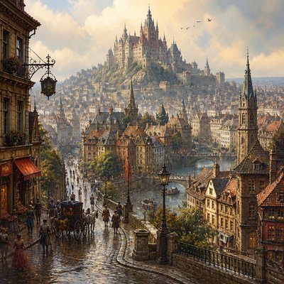 majestic castle on a hilltop