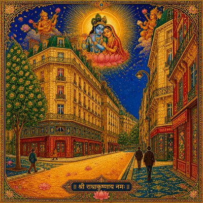 Hindu Religious Art Style Transfer Example