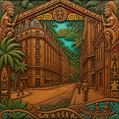 Palauan Art Style Style Transfer Example
