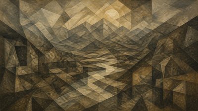 a vast valley with a river winding toward distant mountains at sunrise, no people, no text