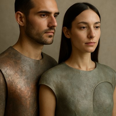 portrait of two people together