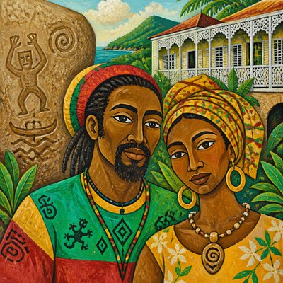 portrait of two people together