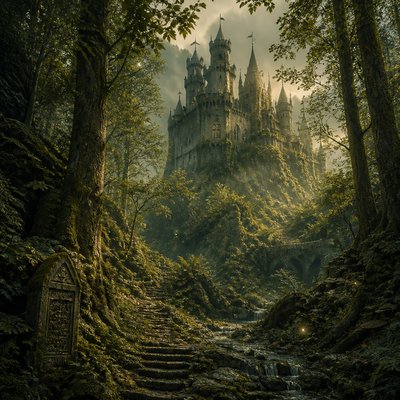 majestic castle on a hilltop