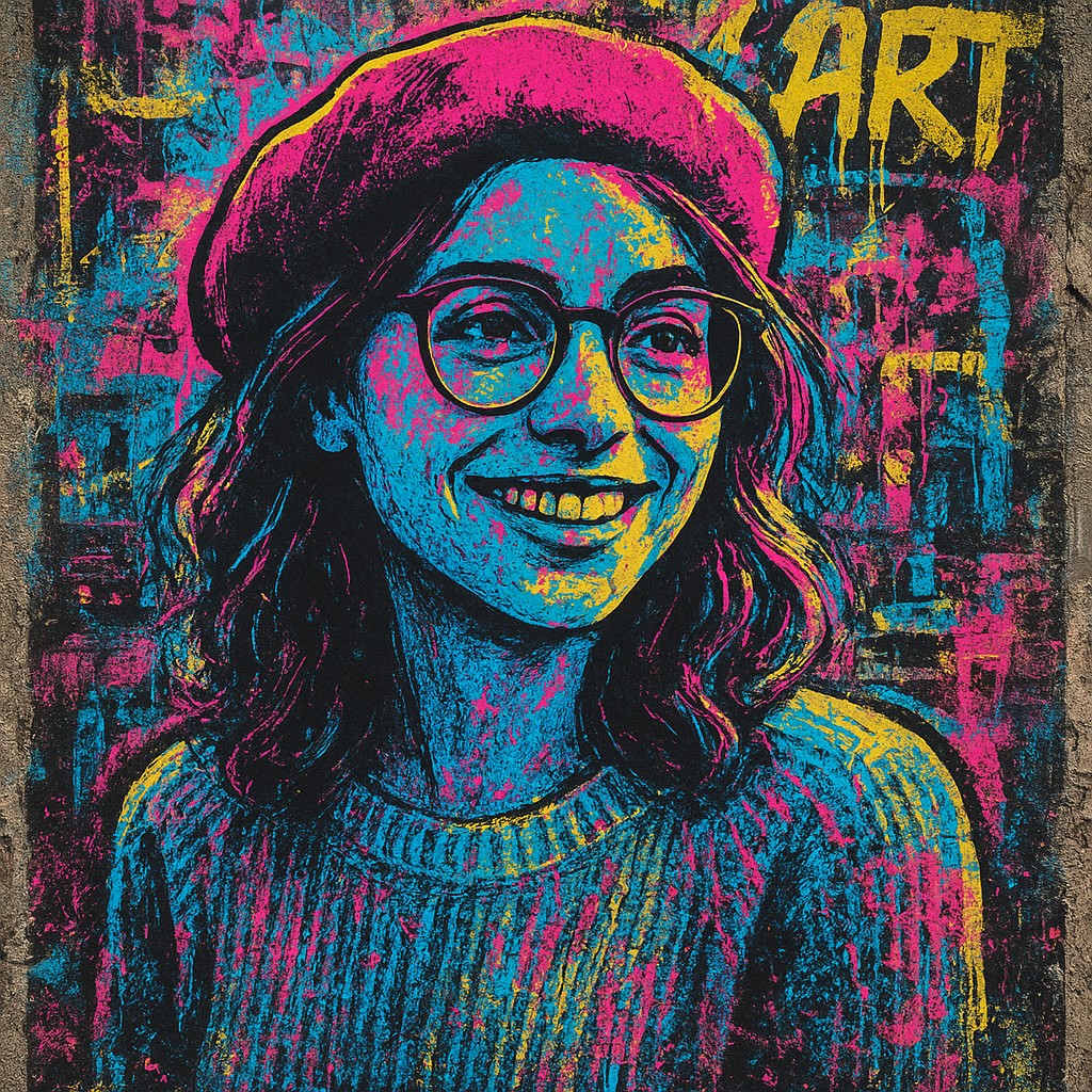 Street Art Poster Design Style Transfer Example