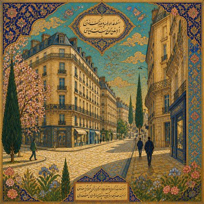 Persian Art Style Style Transfer Example