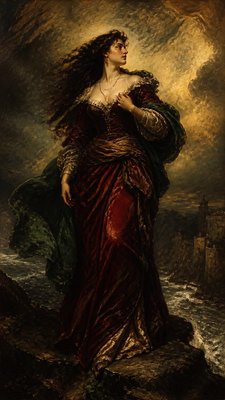 full-length portrait of an elegant figure