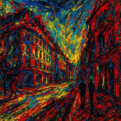 Neo-Expressionist Modern Art Style Style Transfer Example