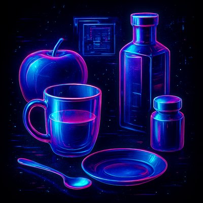 still life with everyday objects