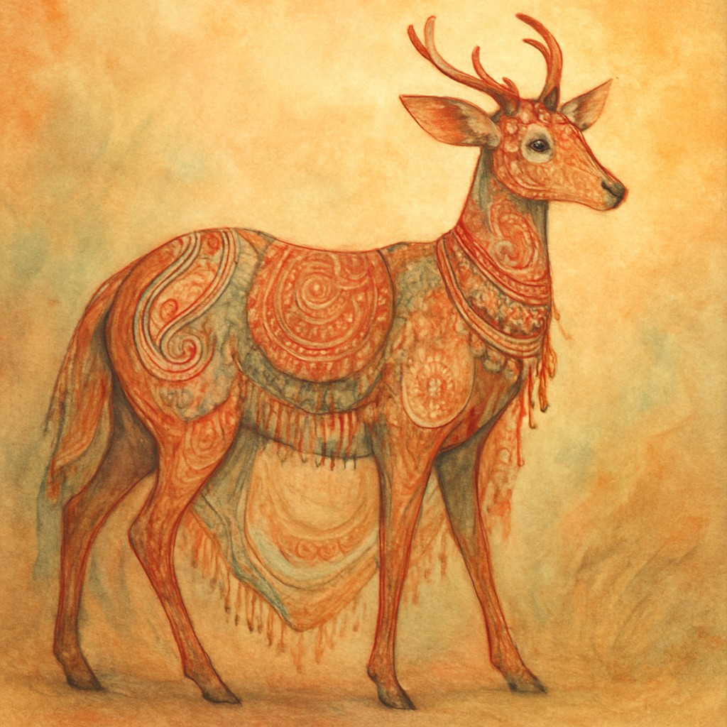 animal standing in natural pose