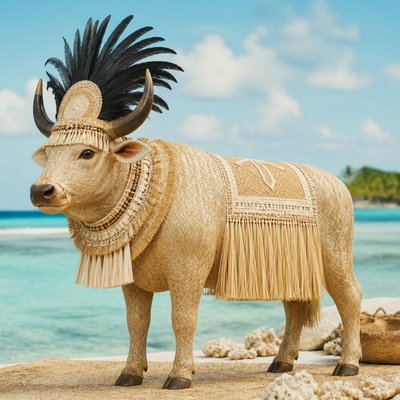 animal standing in natural pose — Nauruan Art Style