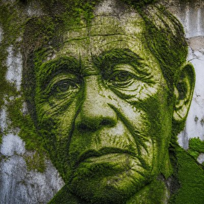 close-up portrait of an elderly person with expressive weathered features