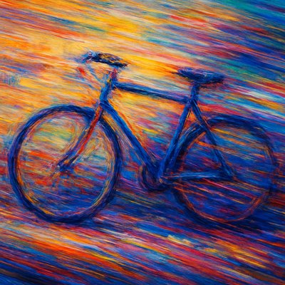 bicyle resting against a wall
