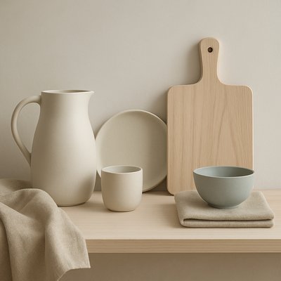 still life with everyday objects