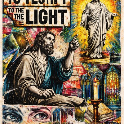 He came as a witness to testify to the light