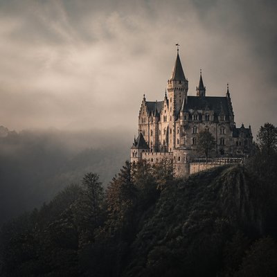 majestic castle on a hilltop