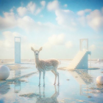animal standing in natural pose