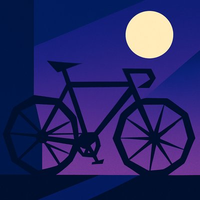 bicyle resting against a wall