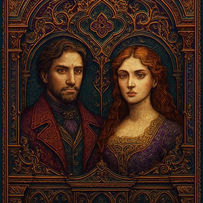 portrait of two people together